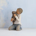 Willow Tree® Kindness (boy, darker skin tone and hair color) — alternate view