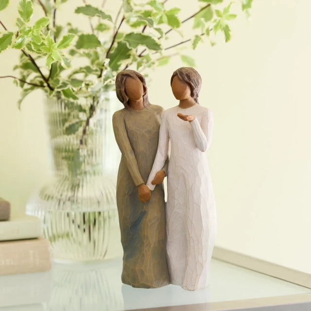Willow Tree® My sister, my friend (darker skin) — alternate view
