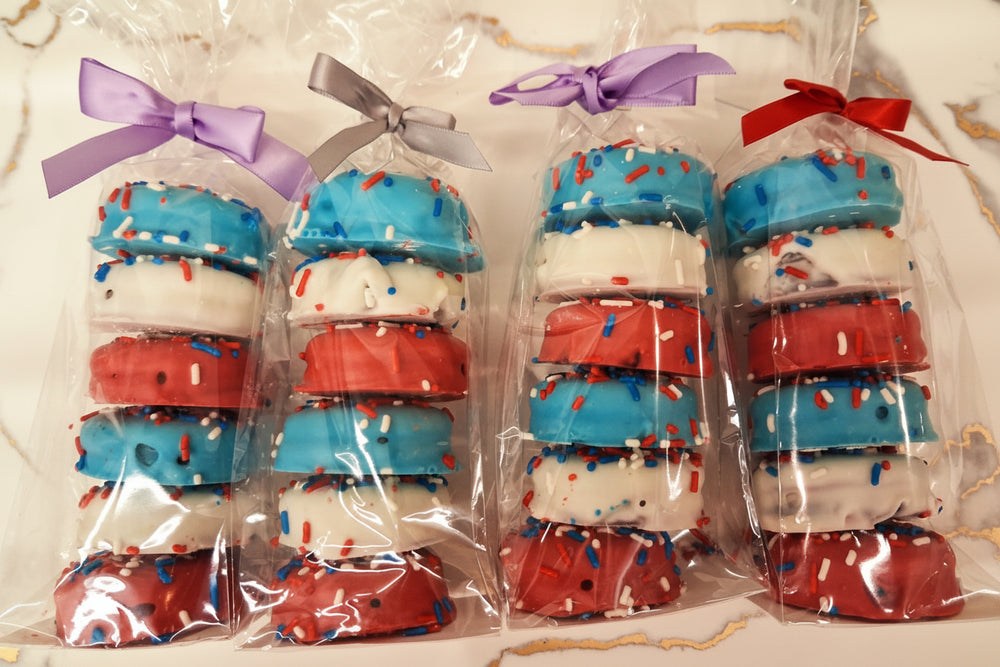 4th of July Oreo's, 4 Bags of 6 each - Bear Creek Candy Kitchen