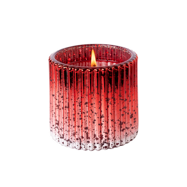 The Smell of Christmas® - Plaid Ribbed Glass Candle