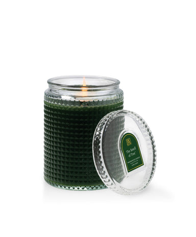 The Smell of Tree - Textured Glass Candle with Lid