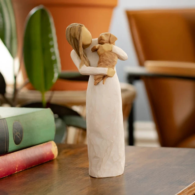 Willow Tree® Adorable You (golden dog) — alternate view