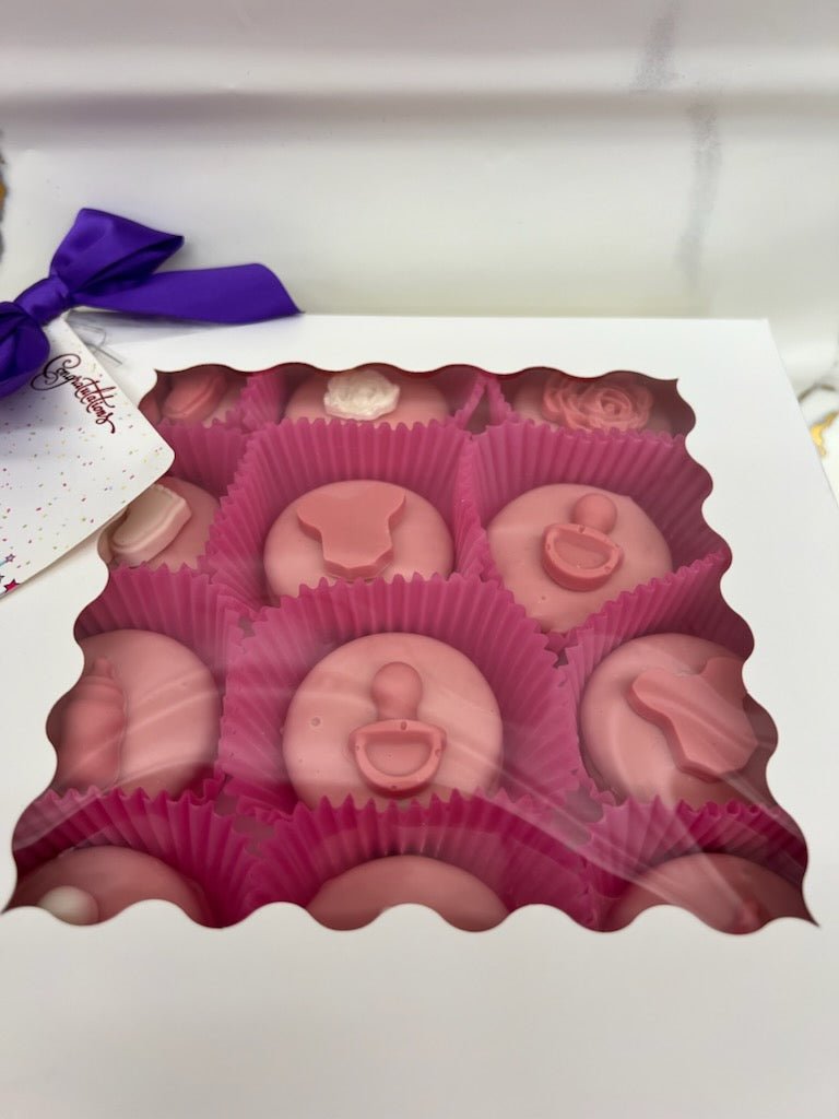 Baby Girl Hand Decorated Oreo's, Set of 24 - Bear Creek Candy Kitchen