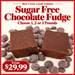 Sugar Free Chocolate Fudge — choose 1, 2 or 3 pounds, from $29.99 — Bear Creek Candy Kitchen