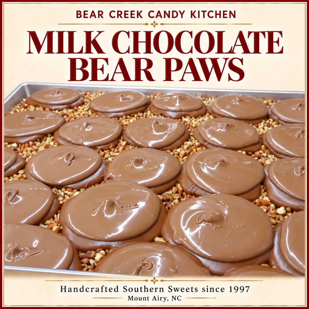 Milk Chocolate Bear Paws — Bear Creek Candy Kitchen gallery graphic