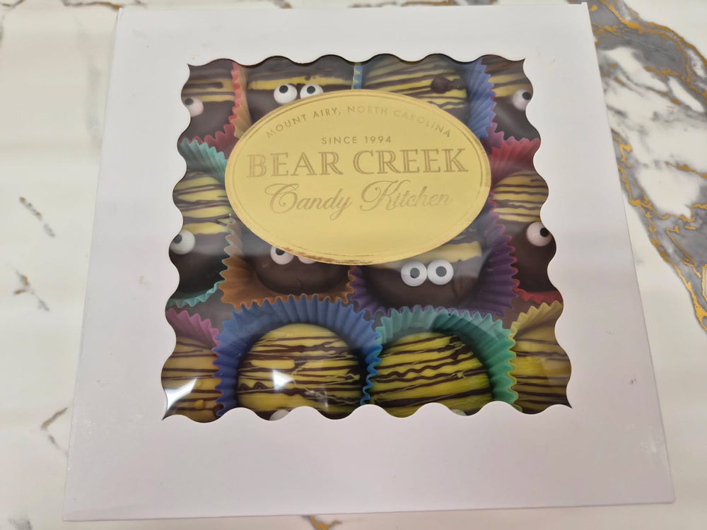 Bee Happy Oreo's Hand Decorated, box of 24 - Bear Creek Candy Kitchen