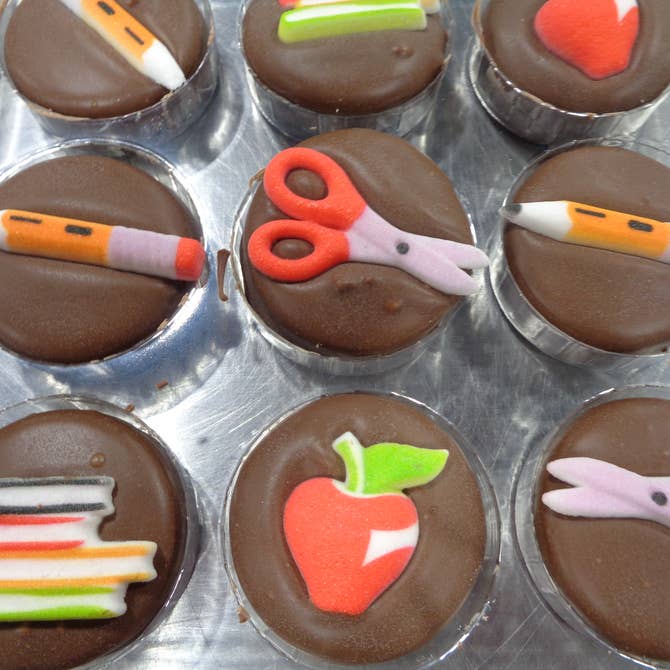 🎓Chocolate Covered Oreo “School ”✨🍫 Box of 24 - Bear Creek Candy Kitchen