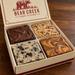 Open Bear Creek fudge gift box with four flavor portions