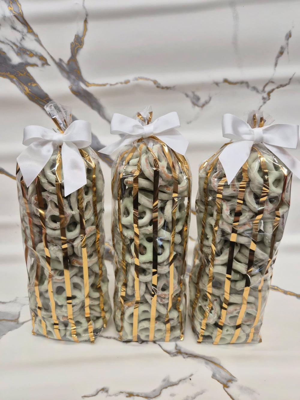 Dill Pickle Flavored Mini Pretzels 3 Bags of 1 Pound each - Bear Creek Candy Kitchen