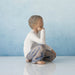 Willow Tree® Inquisitive Child (darker skin tone and hair color) — alternate view
