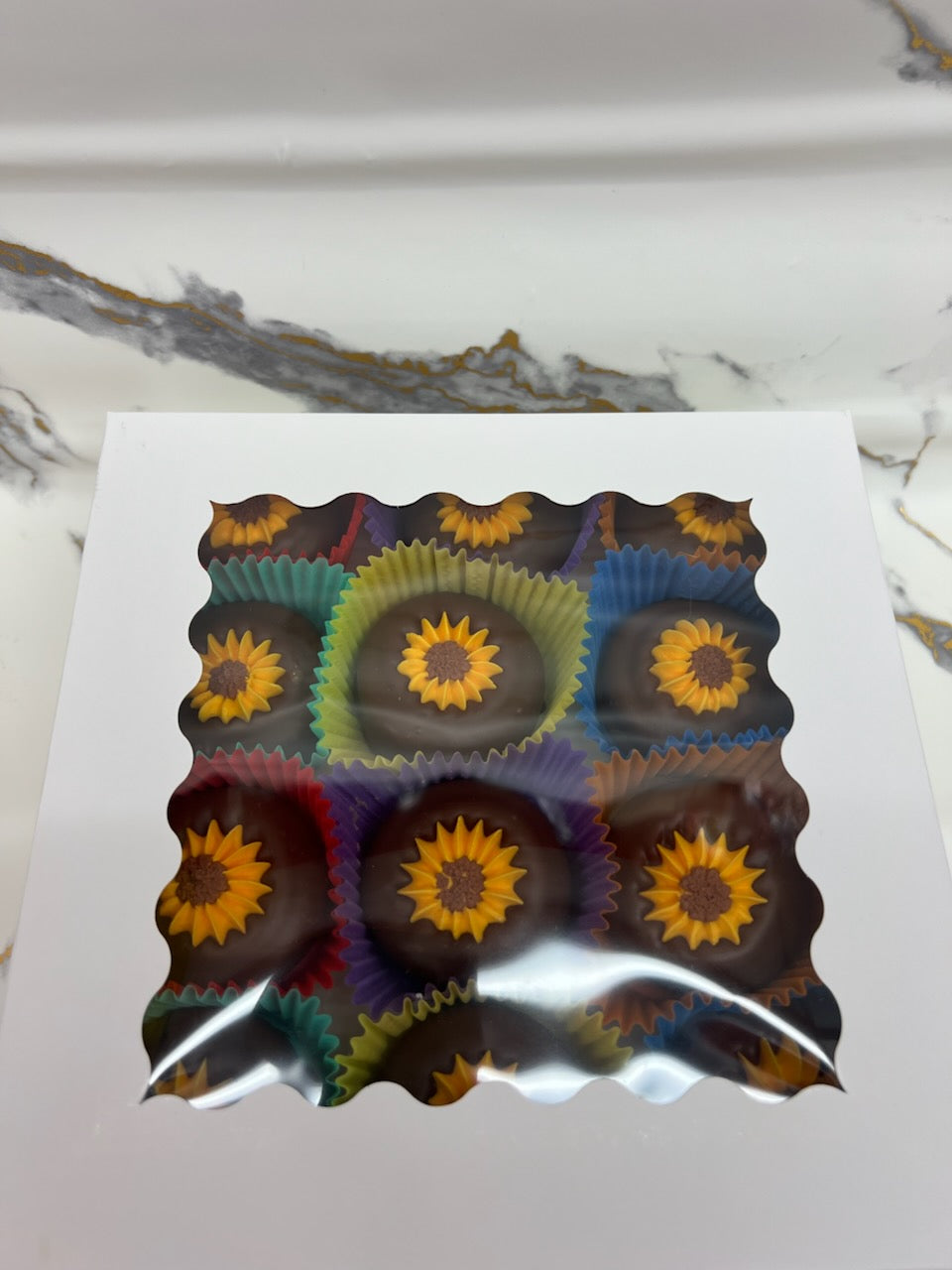 Hand-Decorated Sunflower OREO Cookies — Box of 24