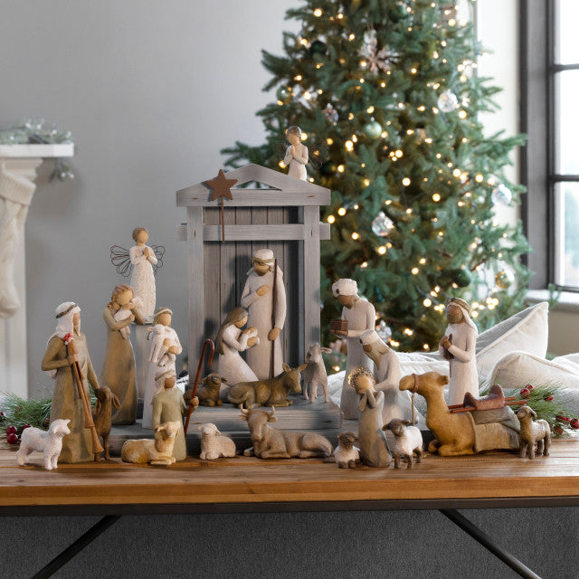 Willow Tree® Nativity Premier plus Shepherds, Animals and Angels, 24-piece Set — alternate view