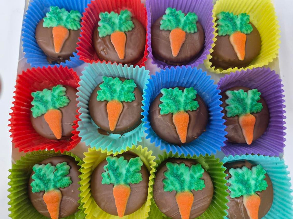 Easter Carrot Oreo's Box of 24 - Bear Creek Candy Kitchen