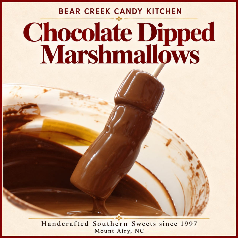 Easter Chocolate Dipped Marshmallows — Bear Creek Candy Kitchen product graphic; original product and packaging preserved