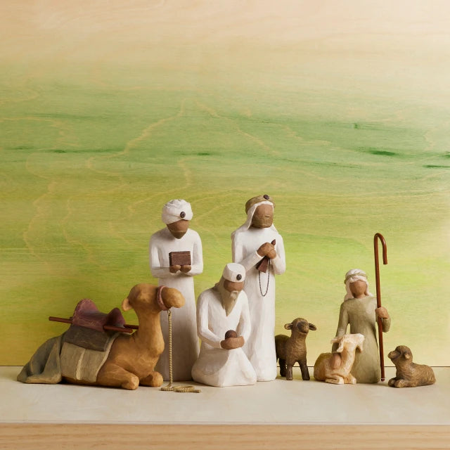 Willow Tree® Nativity Accessory Figures plus The Three Wisemen and Camel, 7-piece Set — alternate view