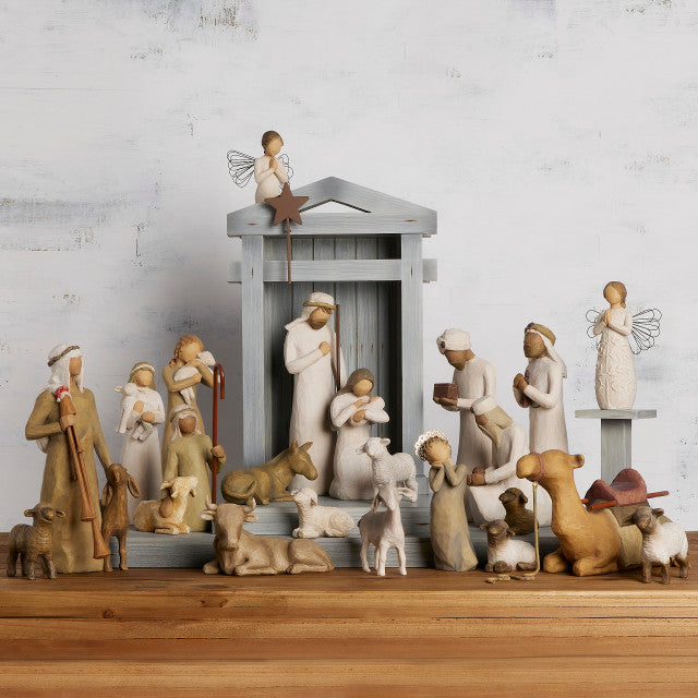 Willow Tree® Nativity Premier plus Shepherds, Animals and Angels, 24-piece Set