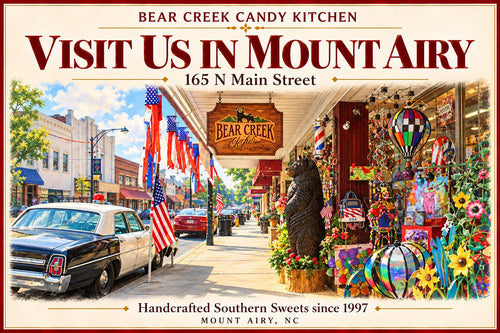 Visit Bear Creek Candy Kitchen at 165 N Main Street, Mount Airy, North Carolina