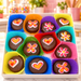 Groovy, Heart, Fun Oreos Box of 24 in a candy kitchen setting