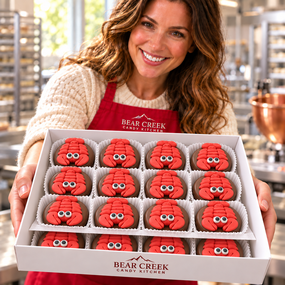 Milk Chocolate Oreo Lobsters Box of 24 — Bear Creek Candy Kitchen gift box