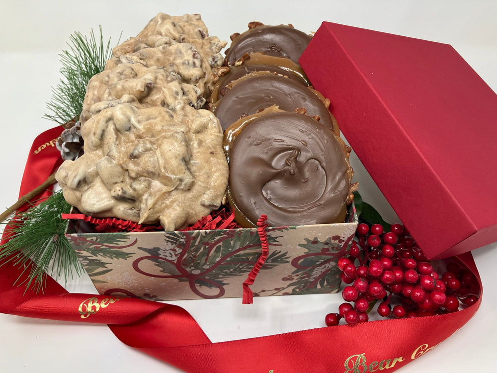 Praline & Bear Paw Holiday Tray — 4 of Each - Bear Creek Candy Kitchen