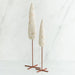 Willow Tree® Set of two white tree figurines with wooden stands - all white background