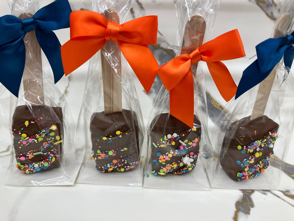 Spring Chocolate Covered Rice Krispie Treats on a stick 4 bags of 1 each - Bear Creek Candy Kitchen