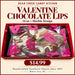 Valentines Chocolate Lips 14oz Marble Design — Bear Creek Candy Kitchen product graphic; original product and packaging preserved