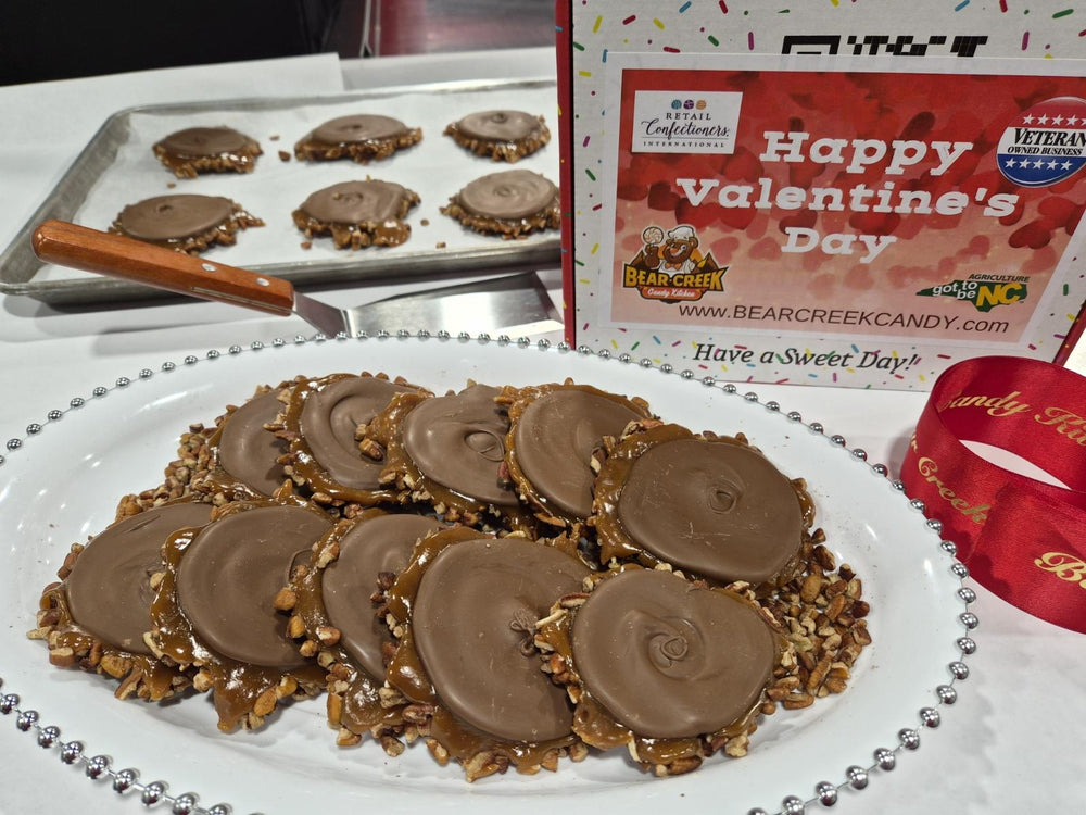 Valentine's Milk Chocolate Bear Paws — Box of 10 or 18 - Bear Creek Candy Kitchen