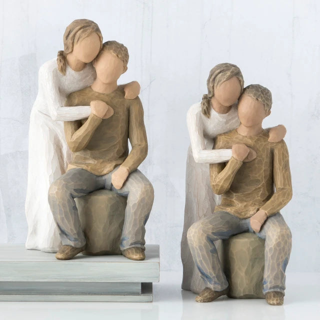 Willow Tree® You and Me (darker skin tone and hair color) — alternate view